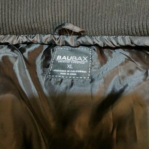 Baubax Bomber Jacket Mens XL. Black. Never Worn.